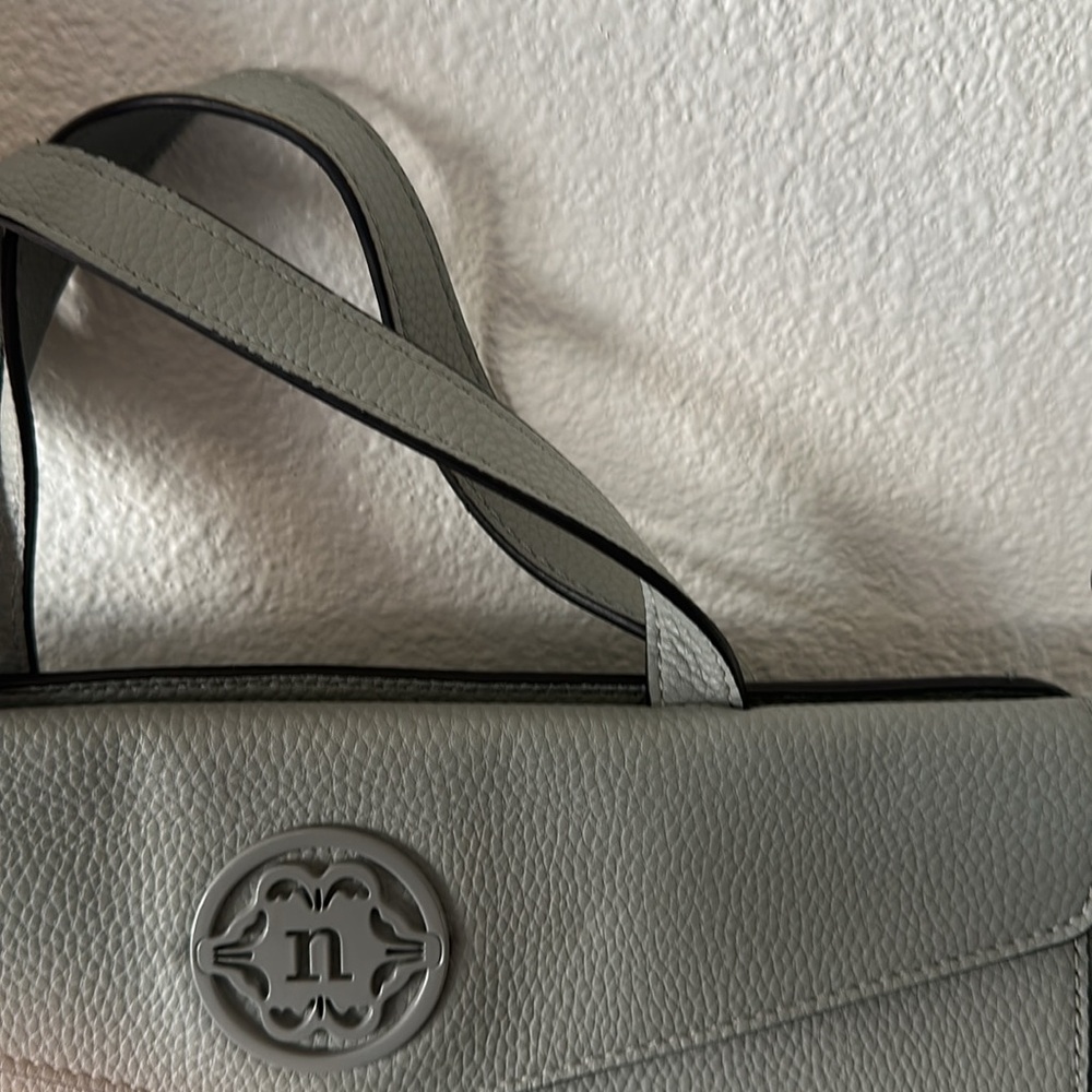 Nanette Lepore Blue purse with a removable crossbody strap and 2 handles | EUC - Picture 4 of 9